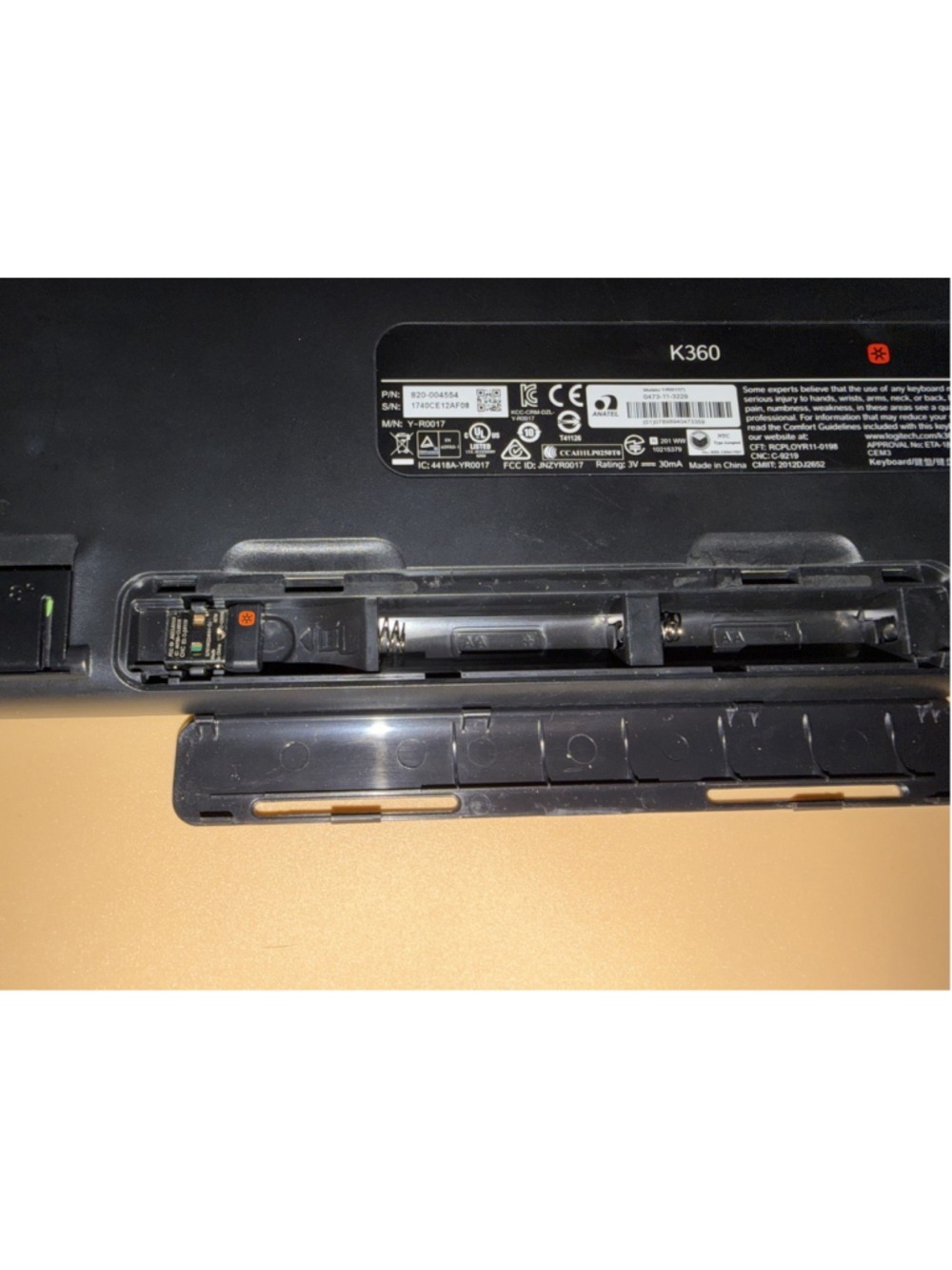 Logitech K360 Wireless Keyboard With Unifying Receiver - Picture 8 of 8